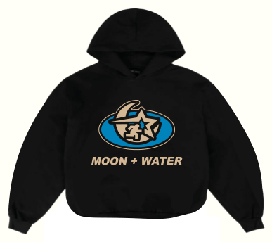 Water Grael · Black Heavy Hooded Sweatshirt