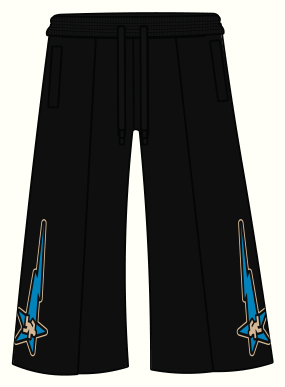 Water Stone · Black Heavy Wide Leg Trouser